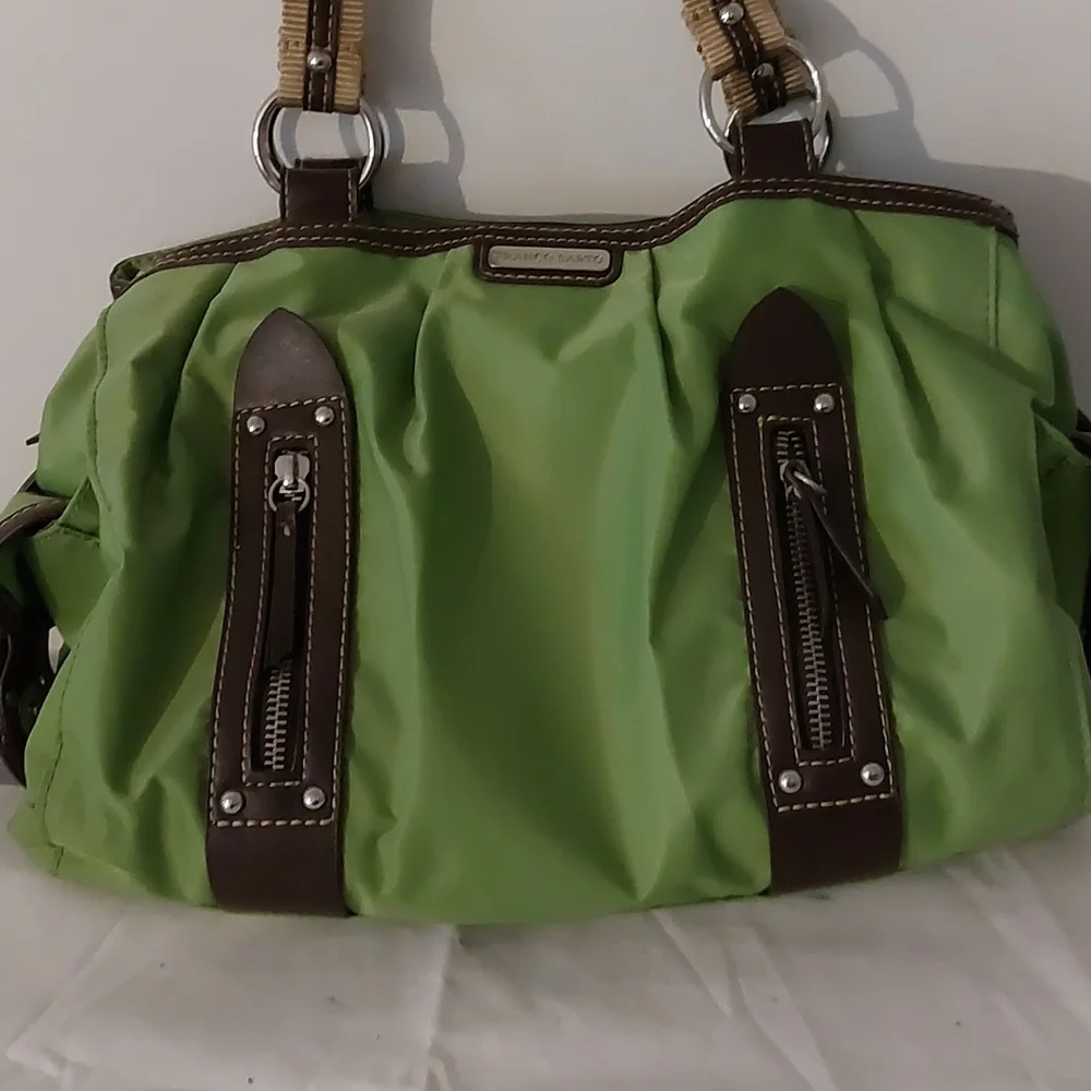 Franco Sarto green nylon shoulder bag - Picture 2 of 8